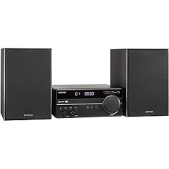 Kenwood M-819DAB DAB+ Micro HiFi System (DAB+, FM, CD, USB, Bluetooth Audio Streaming, Line-In, Headphone Jack)