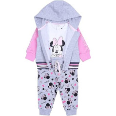 sarcia Grey-Pinker Minnie Mouse Baby Jogging Suit, pelēks