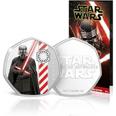8 oficialus „Skywalker Dark Side“ monetų kilimas, pristatytas gražiame kolekcionieriaus albume riboto leidimo