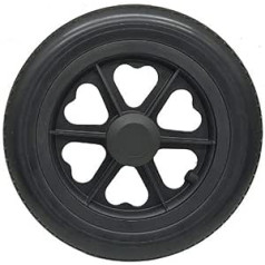 Elektroroller-Reifen, 12 Zoll 12 1/2 x 2 1/4 Pu-Mikroporöse Vollreifen, verschleißfest, rutschfest, wartungsfrei, geeignet für Kinderwagen/Rollstühle (grau) (schwarz)