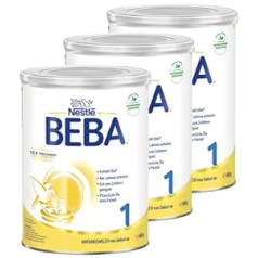 BEBA Nestlé BEBA 1 sākotnējais piens no dzimšanas, iepakojums 3 x 800 g