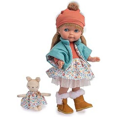 JC Toys Chloe by Berenguer Nature Collection 15 colių madinga lėlė ilgų blondinių plaukų kelių dalių nuimama madinga apranga Visi vinilo kilnojamieji, Chloe -