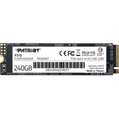 Ssd patriot viper p310 m.2 pci-ex4 nvme 240gb