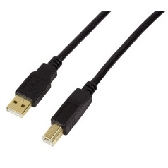 Active cable usb 2.0 am/bm 10m black