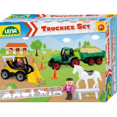 Truckies set of agricultural vehicles with accessories