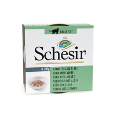 Schesir for adult cats in jelly tuna with algae 85g