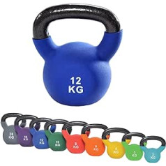 Top|vit Vinila pārklājumu cietā čuguna Kettlebell