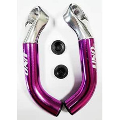 UNO Kalloy Purple velosipēda stūre + roktura vāciņš 3176 lil