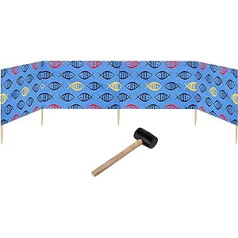 Garronda GAEX001 Beach Wind Shield Privacy Screen 5 m Long Plus Rubber Hammer