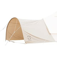 S'more Arch Camping Tent Tarpaulin, 100% Waterproof Rain Fly, Special Portable Glamping Tent Sun Protection for Bello 300/400, Beige