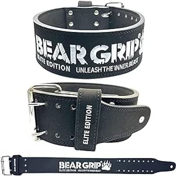 BEAR GRIP spēka josta - Elite Edition Premium dubultā tenisa svara celšanas josta