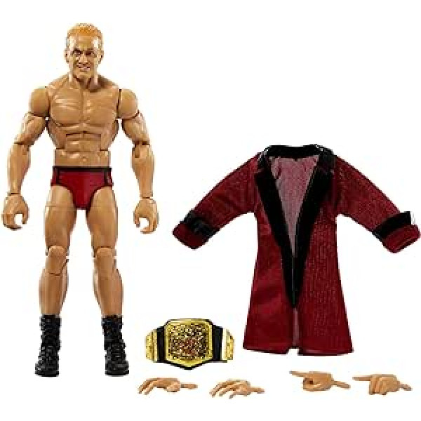 WWE HDF45 Iļja Dragunova Elites kolekcijas darbības attēls, apm. 15 cm, kustīga, rotaļlieta, kolekcionējama dāvana WWE faniem no 8 gadiem