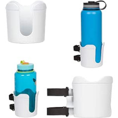 ROBOCUP Plus (balts) papildu aksesuārs XL pagarinājuma glāzes turētājs, lielāka dzēriena ietilpība, lieliski piemērots laivām, sportam, darbam un der Nalgene, HydroFlask, Yeti, vīna glāzes, glāzītes (iekļauts 1)