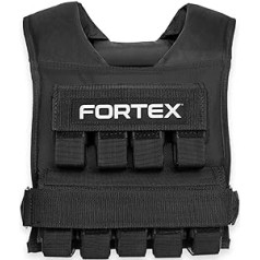 Fortex Weight Vest 10-20 kg with Removable Weights Training Vest Fitness Vest