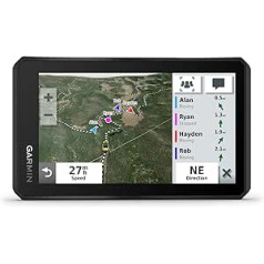 Garmin protektora izturīga GPS apvidus navigācijas ierīce motocikliem, kvadricikliem, sānu sāniem, visurgājējiem. Spilgts 5,5 collu HD skārienjutīgs displejs, iepriekš instalētas TOPO kartes, grupas brauciena izsekošana un akumulatora darbības laiks līdz 