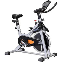 YOSUDA Heimtrainer Fahrrad, Fitnessbike stufenlosem Widerstand mit magnetischem, Super leiser, Spinning bike für Heimtraining,Indoor Cycling Bike mit bequemem Sitzkissen,150 kg belastbar