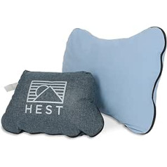 HEST kempingo pagalvė – temperatūrai atsparios atminties putos, kompaktiška kelioninė pagalvė 15