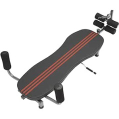 Fetcoi nugaros prailginimo traukos apvertimo stalas su 150 kg apkrova, ištempiamas suoliukas stuburui atleisti, labai daug vietos taupantis, juodas ir raudonas