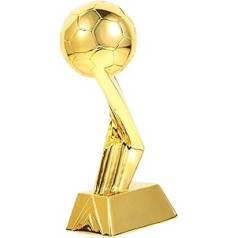 STOBOK 1 gabals rotājumi bērnu rotaļlieta mājas dekors futbola trofeja balva futbola sacensībām galda dekors radošā futbola trofeja futbola kauss rakstāmgalds biroja dekorācijas sveķi