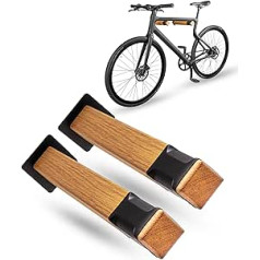 PARAX velosipēda sienas stiprinājums — koks un velosipēda caurule — velosipēdu bagāžnieka spieķi līdz 20 kg — velosipēdu novietne iekštelpās