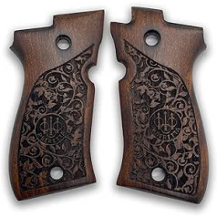 ZIB GRIPS Beretta F 81 rokturi pistoles rokturim, ar rokām izgatavoti no valrieksta koka rokturiem Ars.01 (ZibArs.f03)