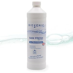 BIOXENIC - SANI FRESH | Ūdens tīrība: trīs vienā — ūdens apstrāde + gaisa higiēna + smaku noņemšana noņem vairāk nekā 99,9% mikrobu, baktēriju, sporu un četrinieku