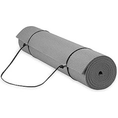 Gaiam Essentials Premium jogas paklājiņš ar jogas paklājiņa turētāju (72 collas x 24 collas platums x 1/4 collas biezums)