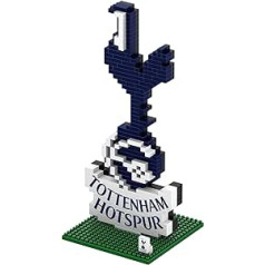 FOCO oficiāli licencēts Tottenham Hotspur BRXLZ Bricks 3D futbola kluba Crest logotipa veidošanas komplekts