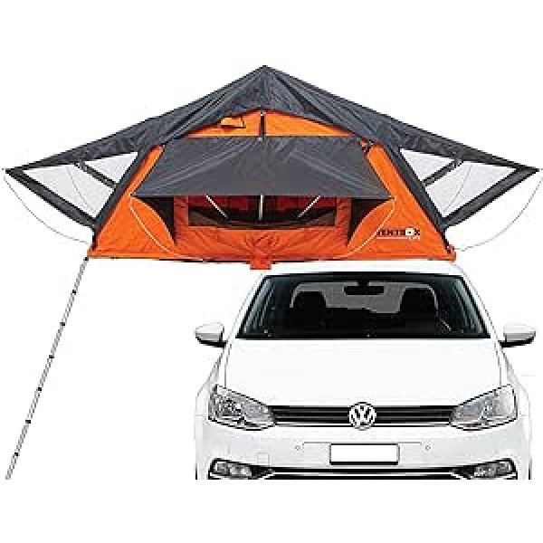 TentBox Car Roof Tent Lite - TentBox Car Roof Tent, Four Seasons, Car Camping - Tent Roof Box with Skylight to Watch the Stars - 2 Minutes Setup