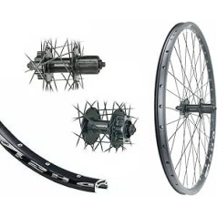 Aizmugurējais ritenis 26 collu MTB DH21 disks melns Shimano TX506 disku bremzes 6 caurums 21-559 26 collas