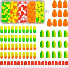 Foam Floats Pompano Rig Kit, 85 Pieces Fishing Rigs Pompano for Surf Fishing, Cylindrical, Oval, Fast Float for Zander, Catfish, Trout