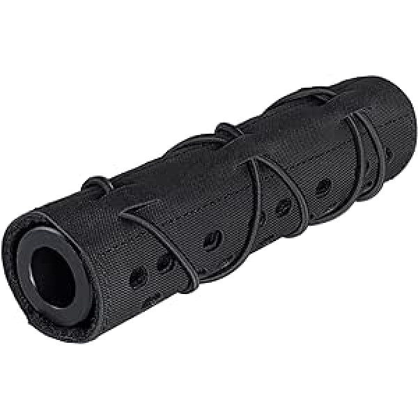 TOPTACPRO Airsoft slāpētāja vāks 7 collu lāzergriešanas vairāku kameru maskēšanās piederumi