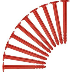 SwissPiranha SwissPiranha RT150 Tent Pegs (Set of 10), Red, M, 853791-10RT150