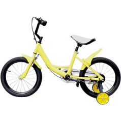 KEESUNG 16 collu bērnu velosipēds, zēnu meiteņu bērnu velosipēds, regulējama augstuma bērnu velosipēds ar noņemamiem treniņriteņiem, riteņbraukšana, bērnu līdzsvara velosipēds zēniem un meitenēm no 5-8 gadiem