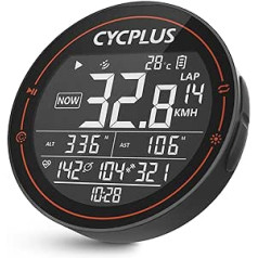 CYCPLUS velo dators GPS velo spidometrs bezvadu, ūdensizturīgs IPX6 velo dators ANT+ bezvadu velo dators, šosejas velo Bluetooth 5.0 un odometrs, savietojams ar Strava