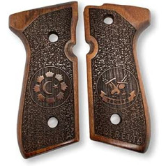 ZIB GRIPS Beretta 92-F pistoles rokturim Roku darbs no valrieksta koka Ars.02