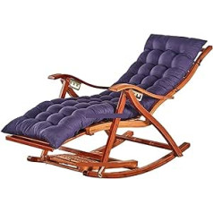 Tables and Chairs Reclining Rocking Chair for Adults, Foldable, for Lunch Break, Chair, Summer Nap Bed, Home, Balcony, Casual, Old, Lazy, Bamboo Chair Adjustable (Colour: 15