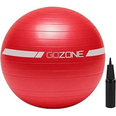 GoZone - Anti-Burst Exercise Ball - Hand Pump Included