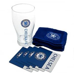 Chelsea FC oficiālais futbola dāvanu mini bāra komplekts — lieliska Ziemassvētku/dzimšanas dienas dāvanu ideja vīriešiem un zēniem