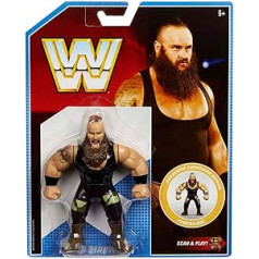 WWE Retro App Brown Strowman Figure Series 8 4,5 collu Wrestling Mattel figūriņa