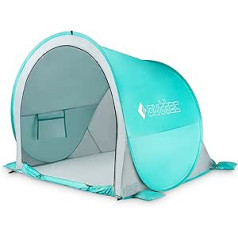 Self-Folding Tent, Pop Up Beach Shelter with Sand Pockets, Easy to Carry Garden Shelter with 50 UV Protection, Wind Protection for Children and Adults, Sun Protection (Turquoise)