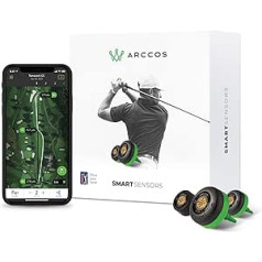 Arccos Gen 3+ Smart Sensors - Golf's Best On Course Tracking System with the First A.I. Powered GPS Rangefinder