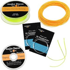 AnglerDream WF Fly Fishing Line Kit 1 2 3 4 5 6 7 8 9WT Fly Fishing Line Leader Braided Backing Fish Line