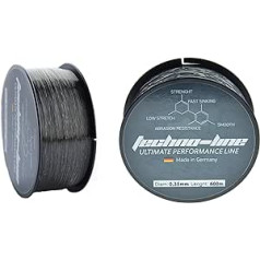 Select Baits Techno-Line Titan Grey 600m Monofile Fishing Line Made in Germany