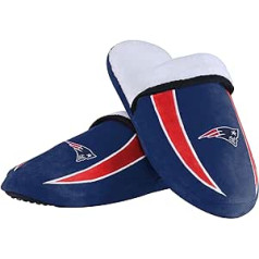 FOCO Mens NFL Slide New England Patriots logotipa šerpa čības, komandas krāsa, 9.-10.