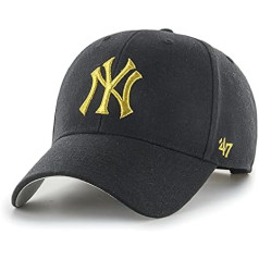 '47 New York Yankees Black MLB metālisks Visvērtīgākais P. Snapback vāciņš