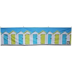 OLPRO Outdoor Leisure Products Beach Huts Tērauds 4 Bars Kompakts Vēja Aizsardzība 4,8 m Zils