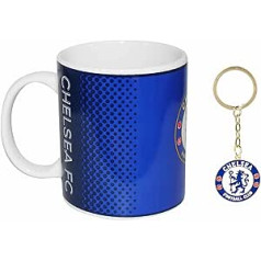Chelsea FC Crest Mug & Keyring Set