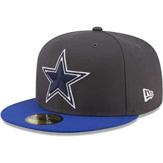 New Era — NFL Dallas Cowboys OTC 59Fifty Fitted Cap — pelēka krāsa, pelēka, izmērs 7 3/8 (58,7 cm), tumši pelēka