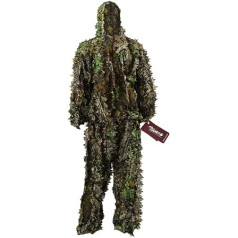 Zicac 3D Ghillie maskēšanās uzvalks Džungļu Ghillie uzvalks Woodland maskēšanās uzvalks Apģērbs medībām Slēptas ballītes rotaslietas